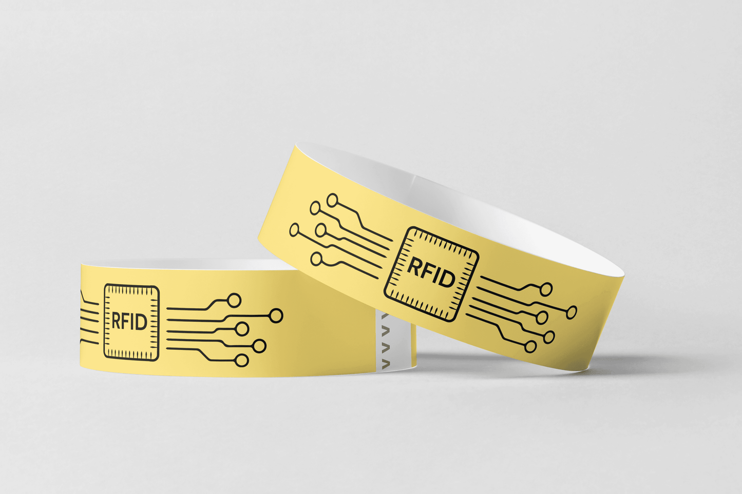 RFID Paper Wristbands - Colour Print And Mifare UL EV1 Paper wristbands JM Band EU