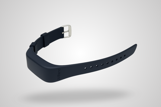 A photo of a silicone wristband for Axivity