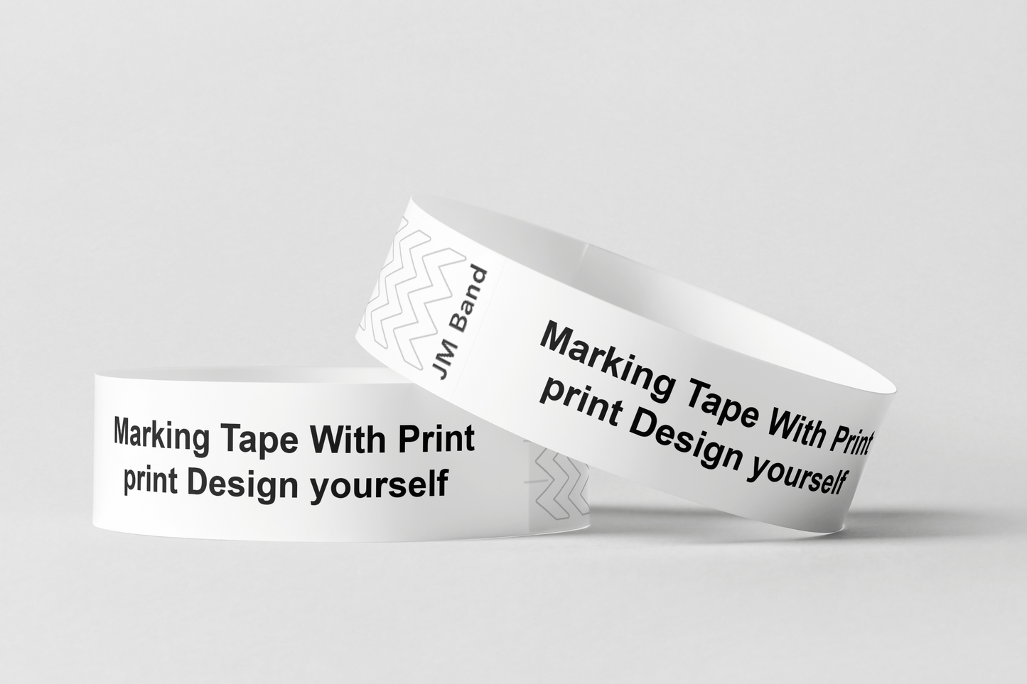 Marking Tape With Print Paper wristbands JM Band EU 10 White
