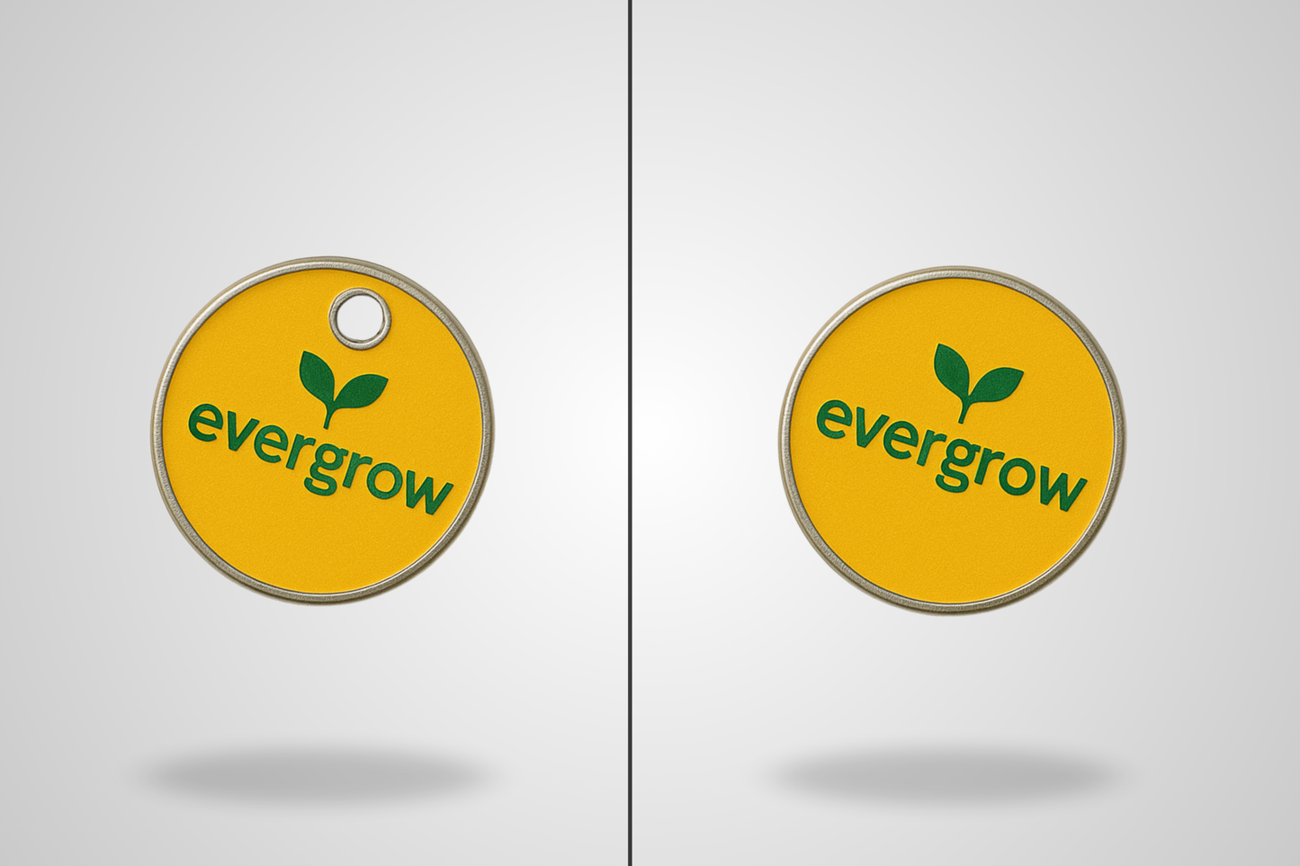 Moedas de carrinho com logotipo