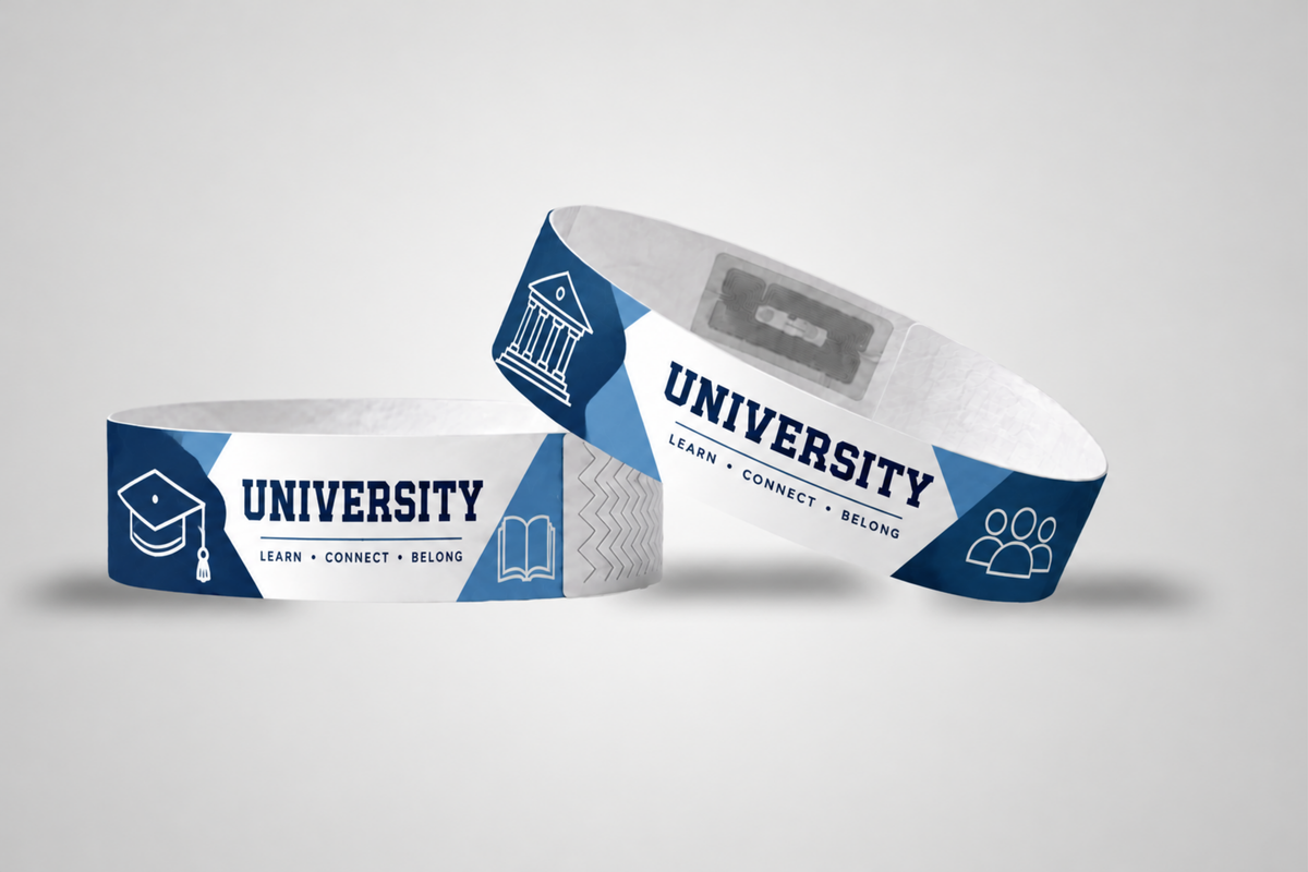 Pulseiras de papel RFID - impressão colorida e Mifare UL EV1