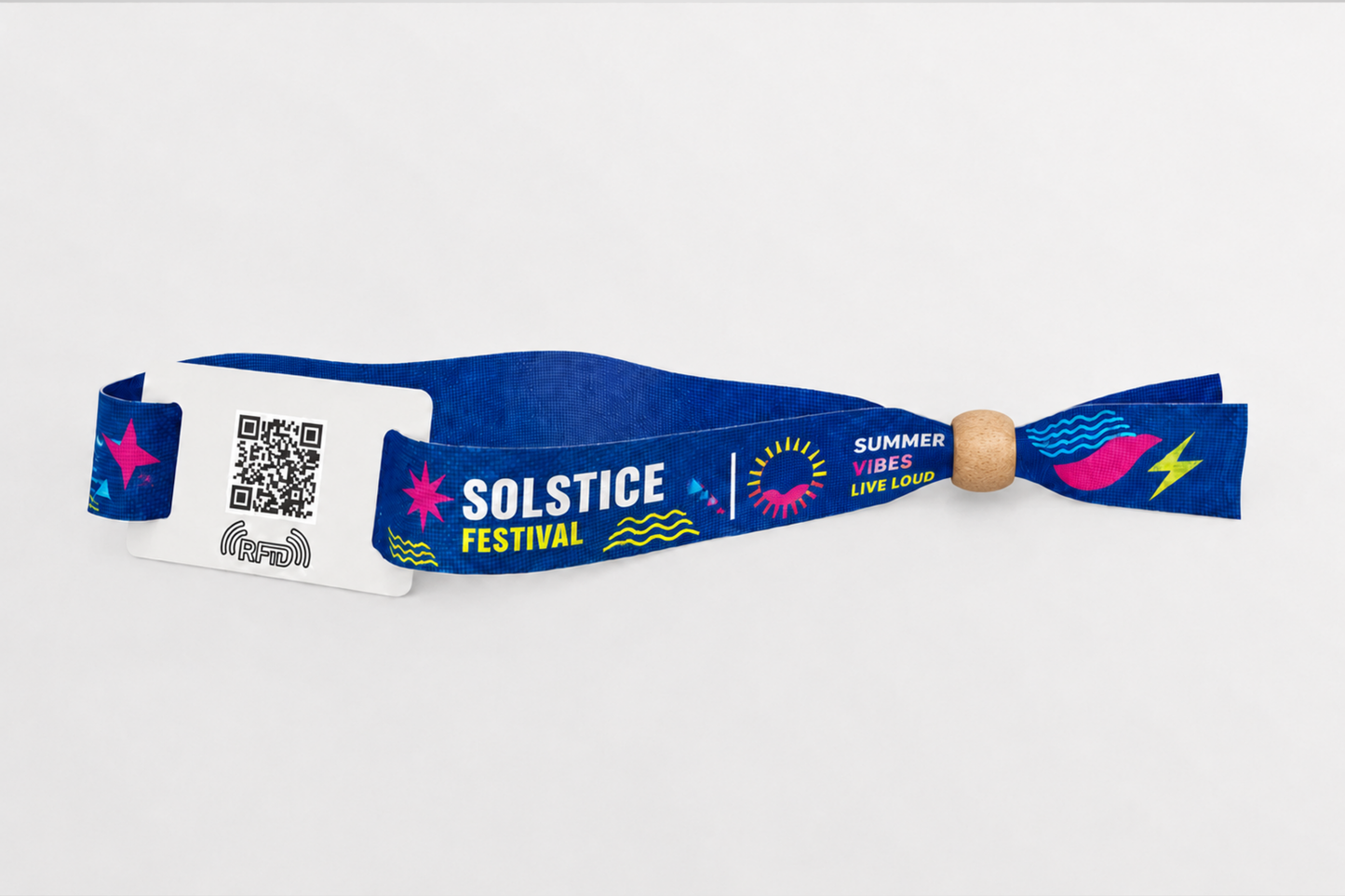 Pulseiras de tecido RFID com impressão