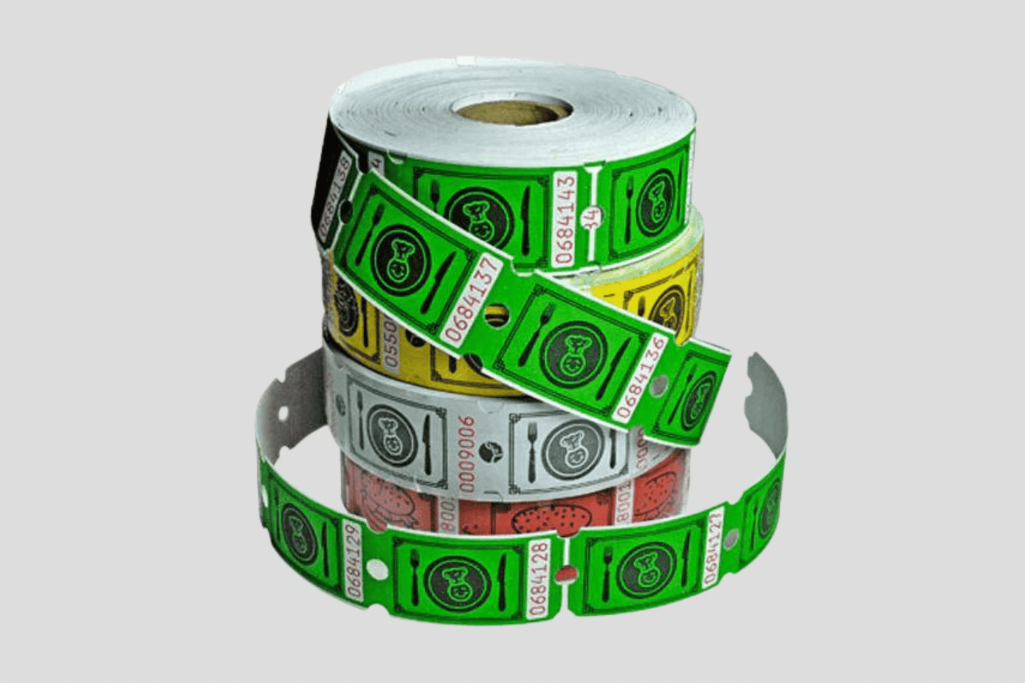 Food Tickets Roll 1000 X 1 Tickets JM Band®