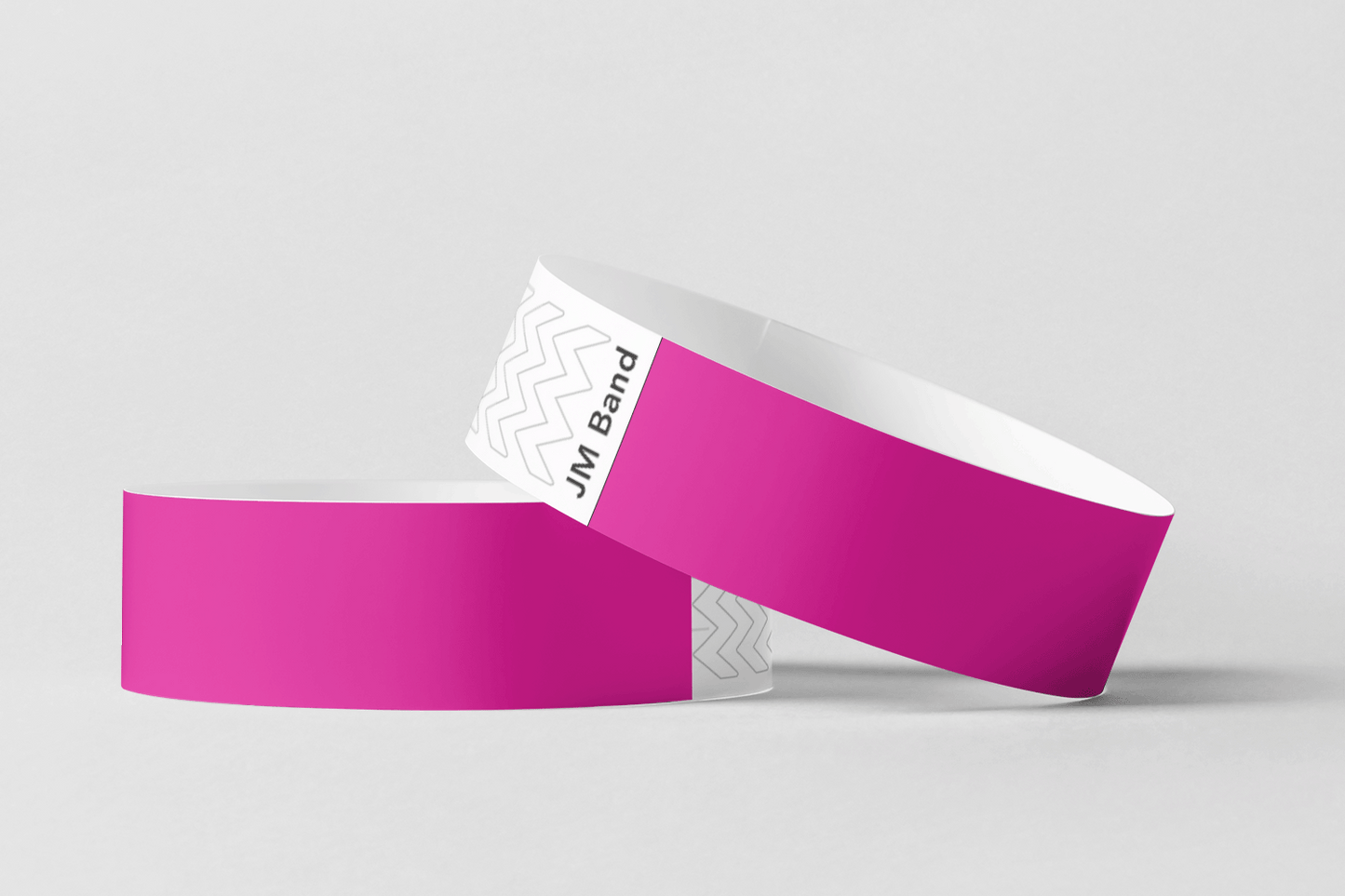 Paper Wristbands - Plain Stock Paper wristbands JM Band EU 10 Pink