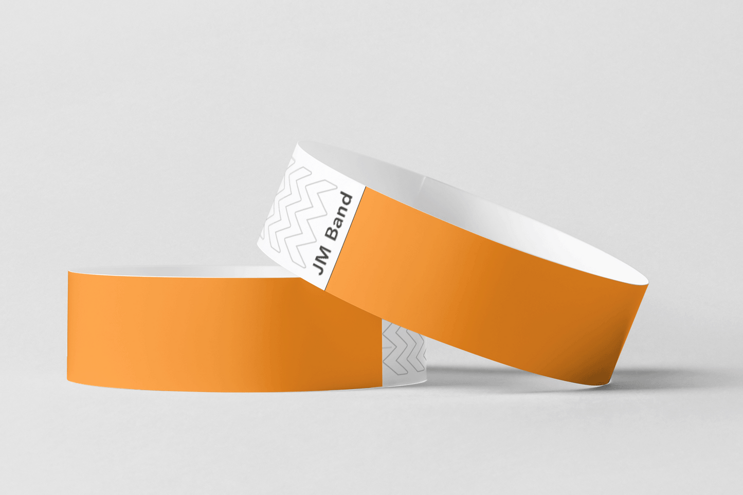 Paper Wristbands - Plain Stock Paper wristbands JM Band EU 10 Orange