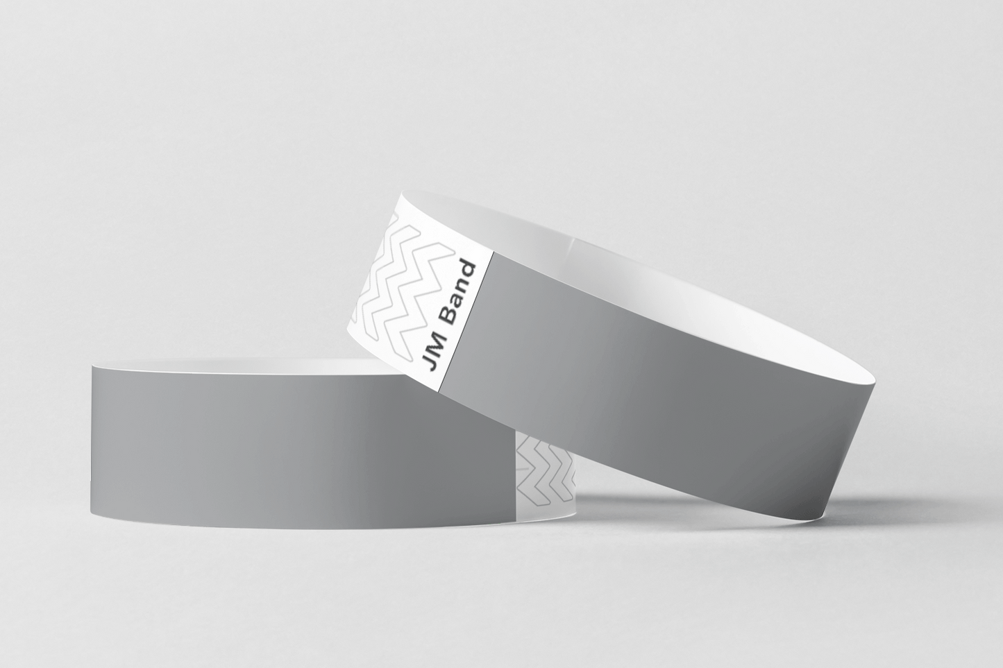 Paper Wristbands - Plain Stock Paper wristbands JM Band EU 10 Gray