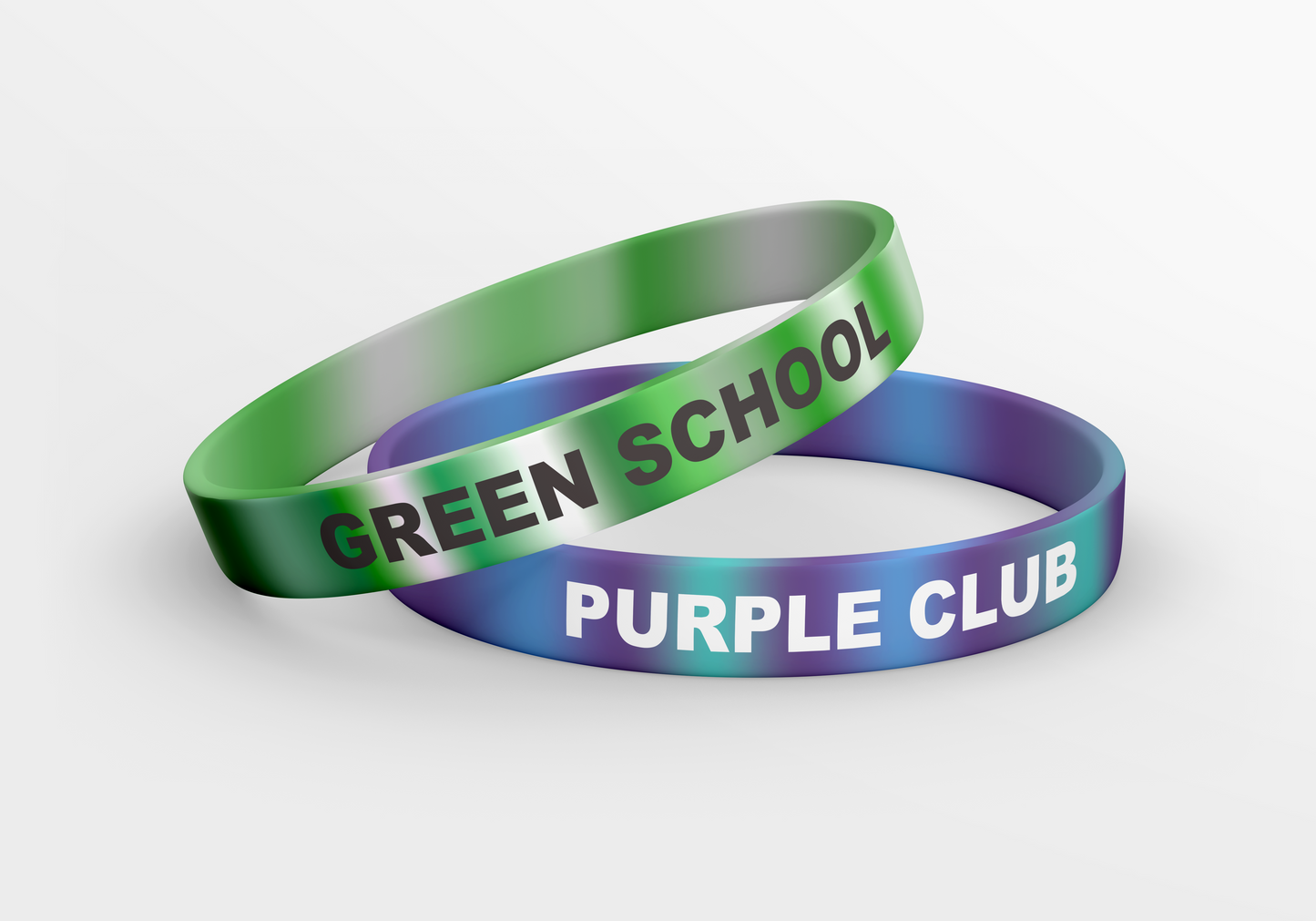 Pulseiras de silicone marmorizadas com relevo JM Band®