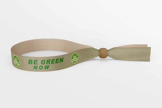 Cotton Wristbands with 1 Colour Print Fabric Wristbands JM Band®