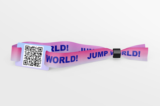 Fabric Wristbands with QR Code - Colour Print Fabric Wristbands JM Band®