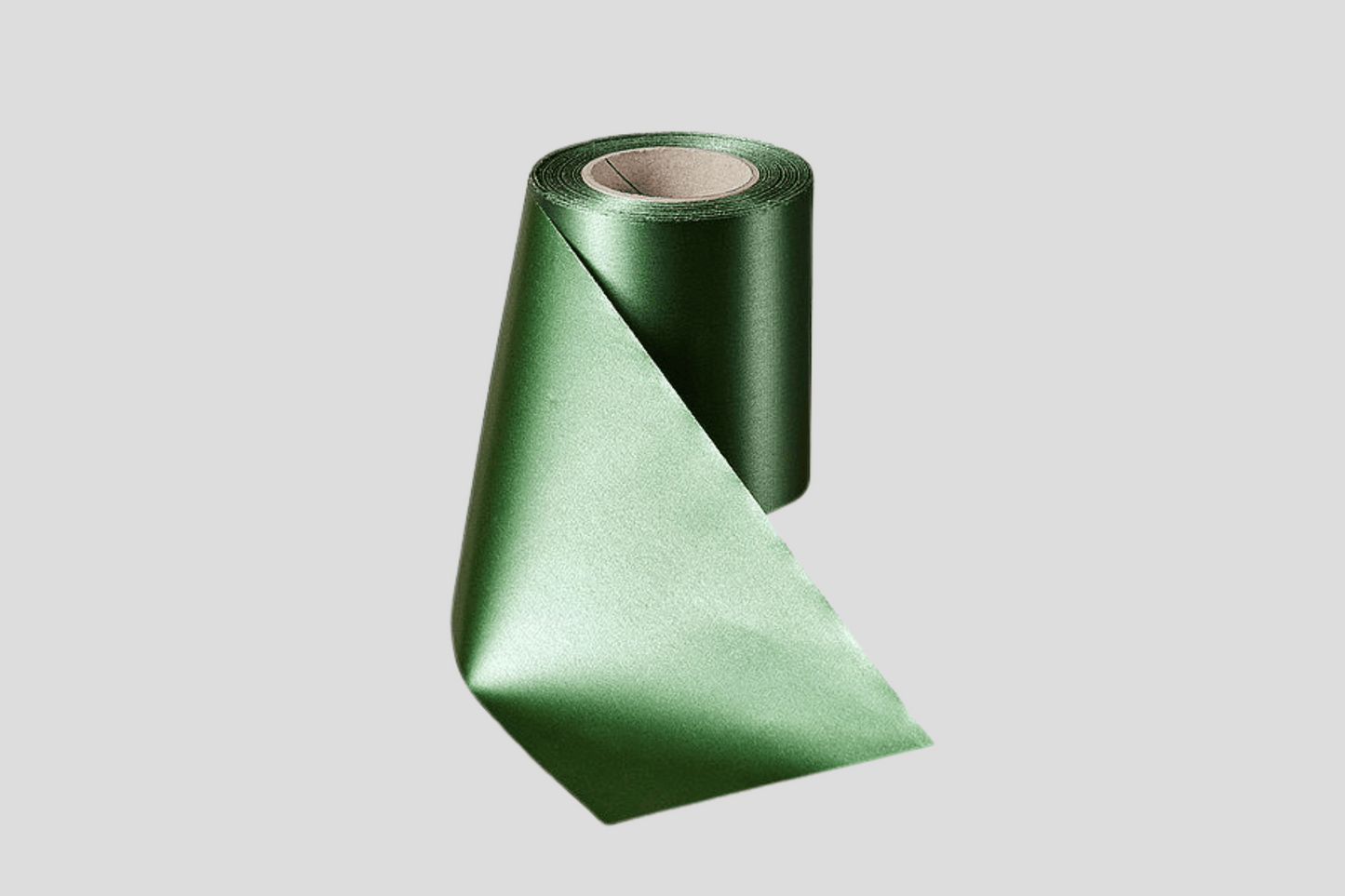 ECO Satin Ribbon Rolls 100 mm Ribbon JM Band EU Dark Green