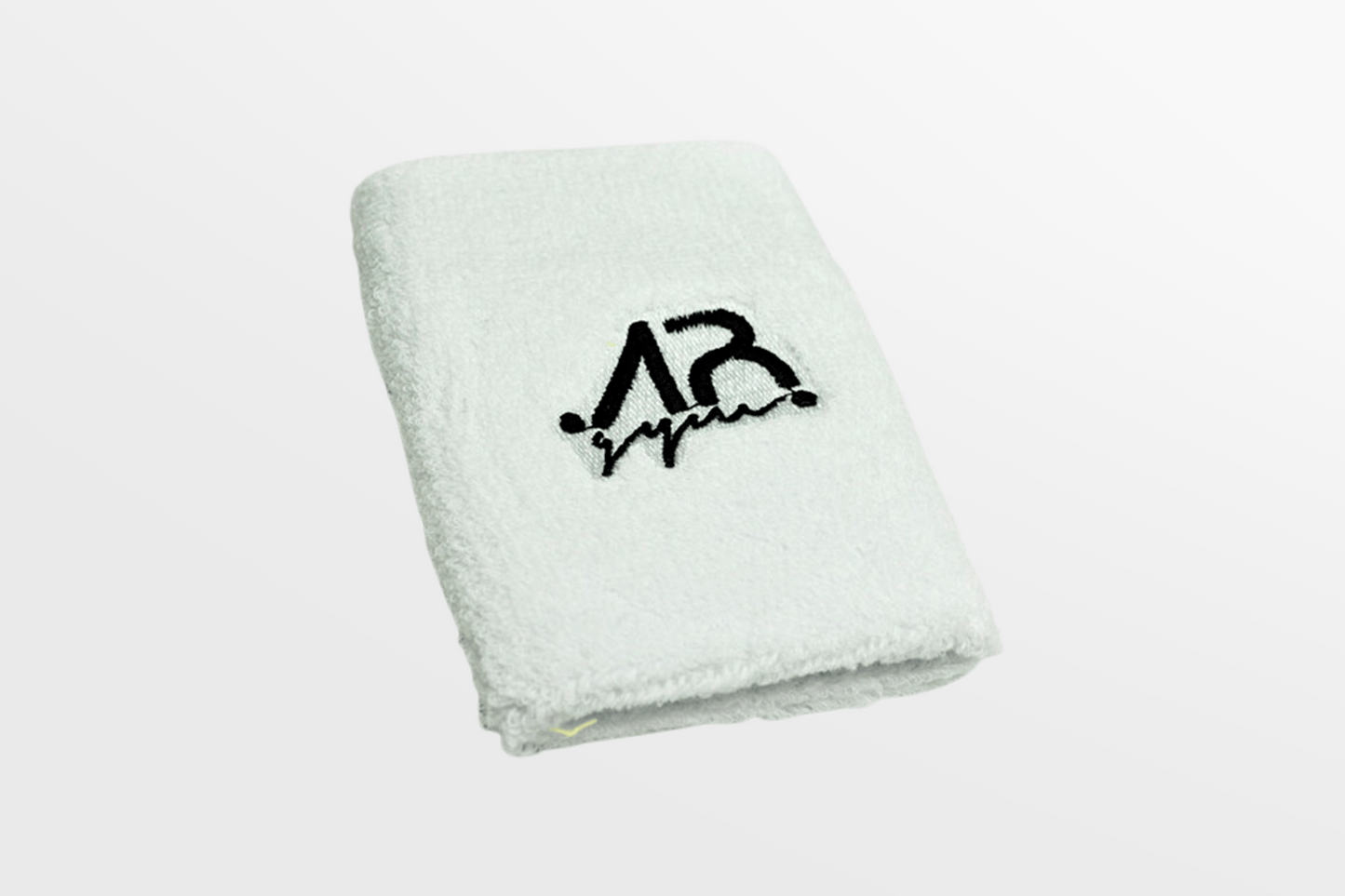 A photo of Personalised Sweat Bands from JM Band®. Purchase Fabric Wristbands in Adult Long size: 80 X 150 mm. here.