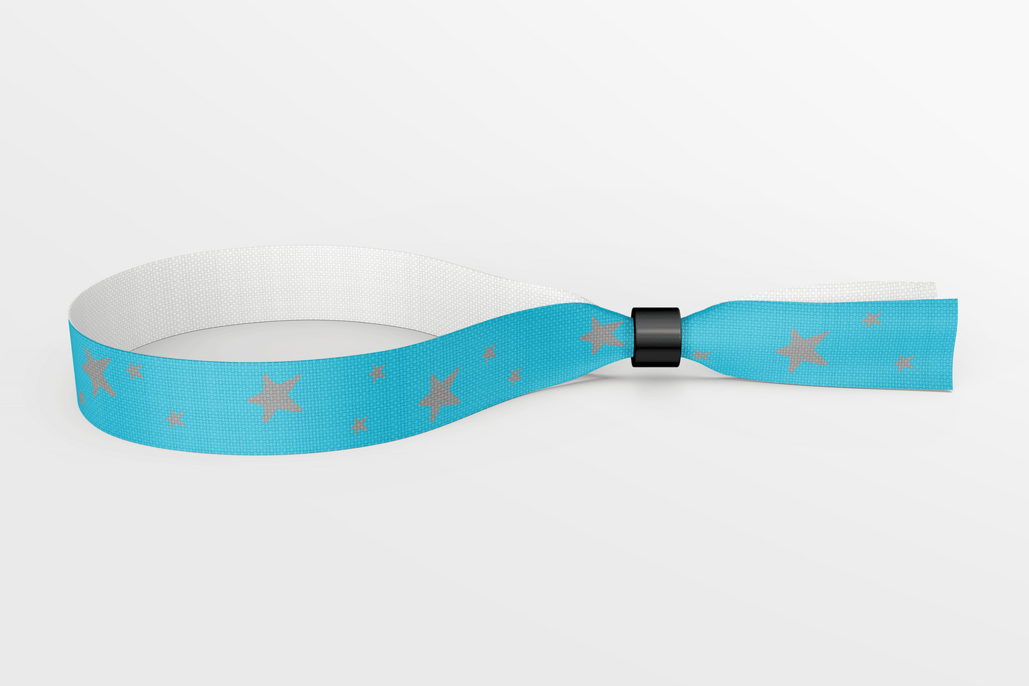 Textile Wristbands with Stars and Colours Fabric Wristbands JM Band EU 50 Blue With Gray Stars