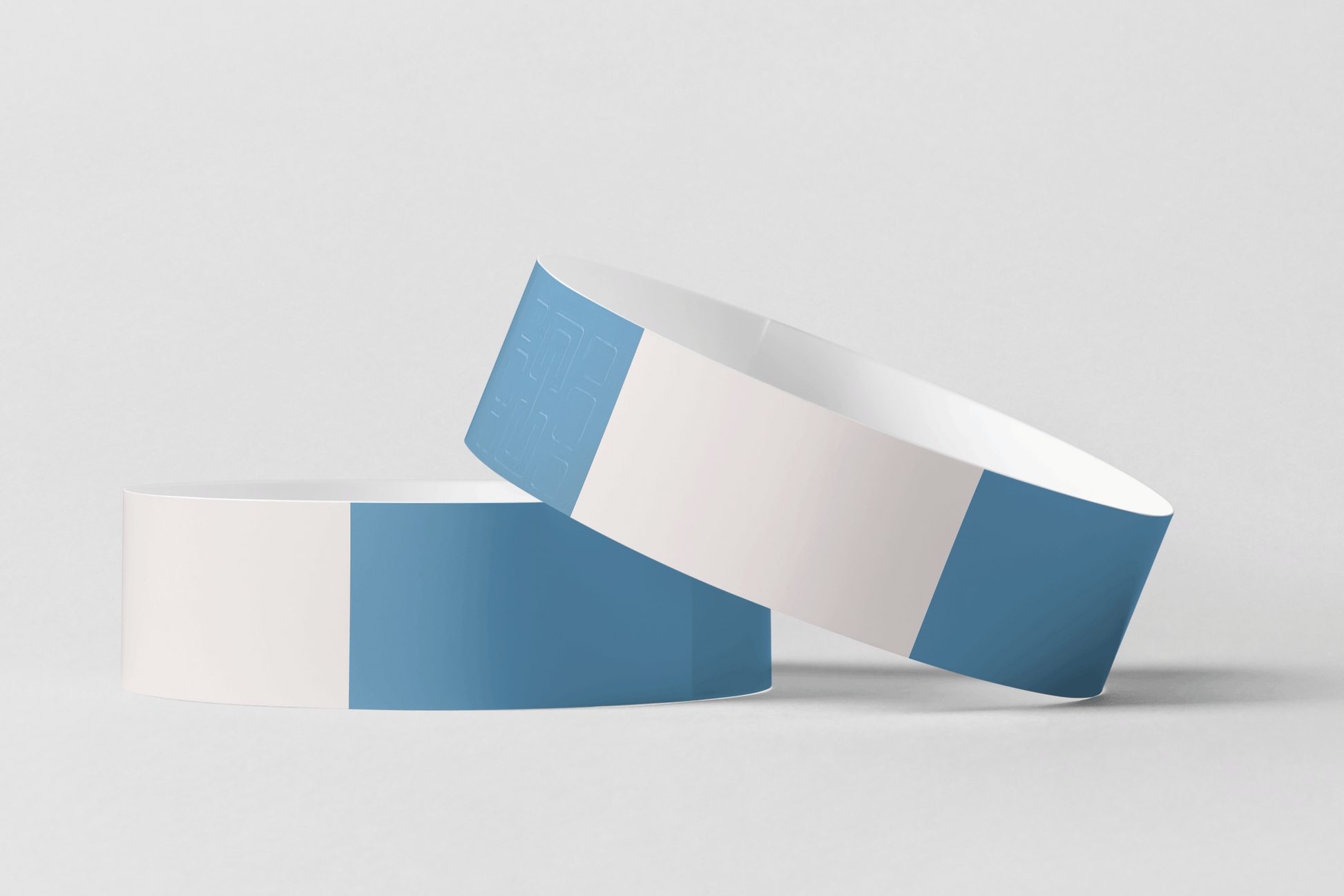 Thermal Wristbands in Roll Vinyl Wristbands JM Band® 1 Blue