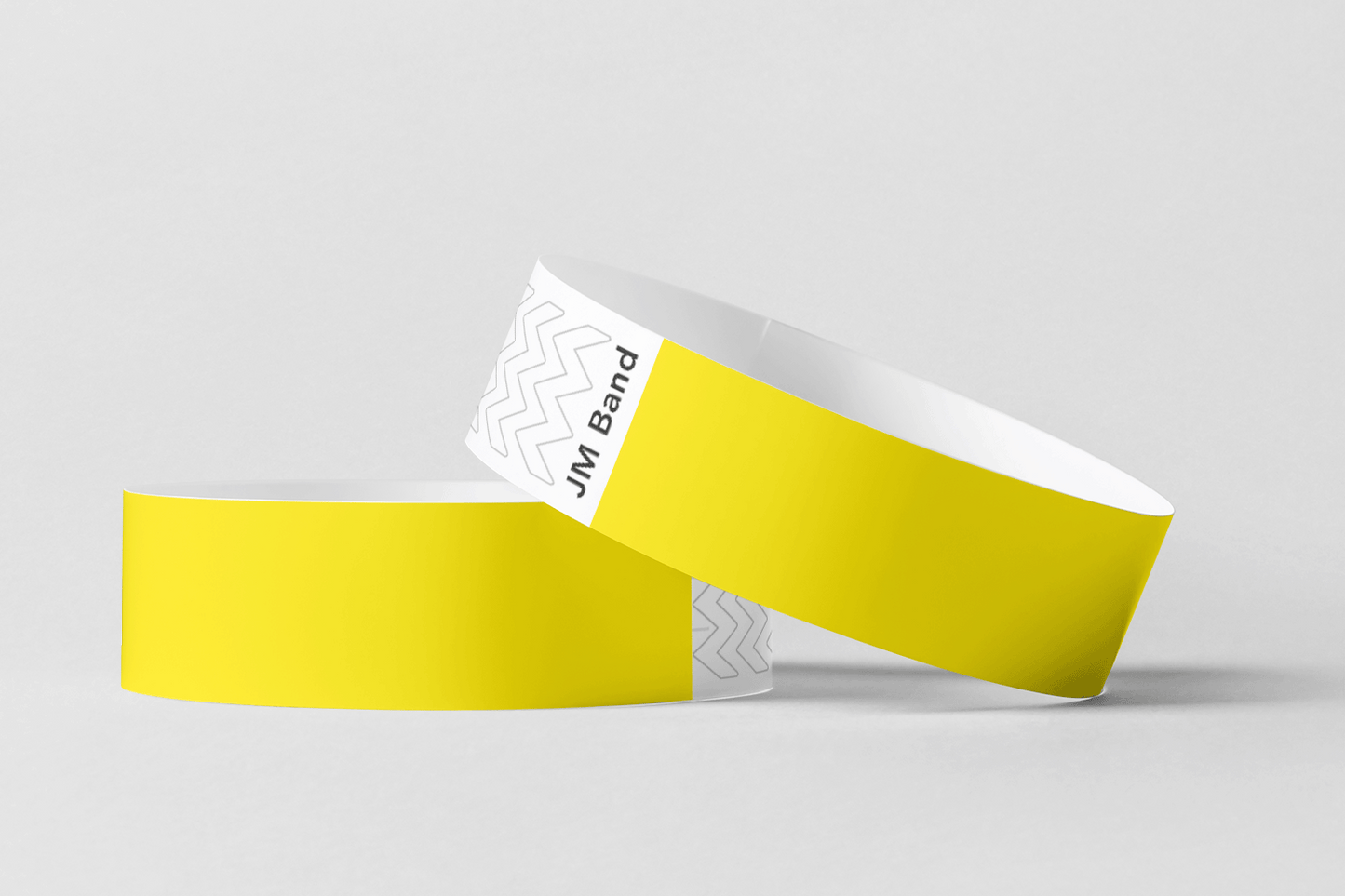Paper Wristbands - Plain Stock Paper wristbands JM Band EU 10 Yellow