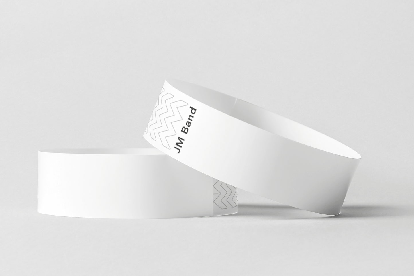 Paper Wristbands - Plain Stock Paper wristbands JM Band EU 10 White
