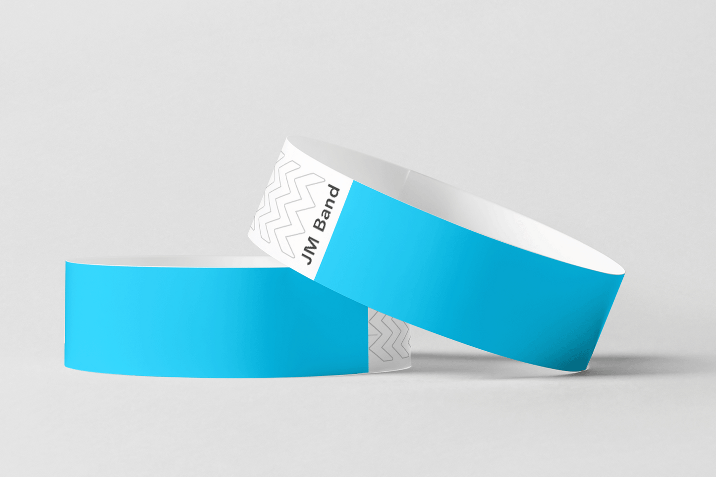 Paper Wristbands - Plain Stock Paper wristbands JM Band EU 10 Blue