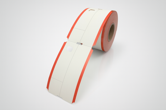 Bilhetes de vestiário térmico de 3 partes em rolo