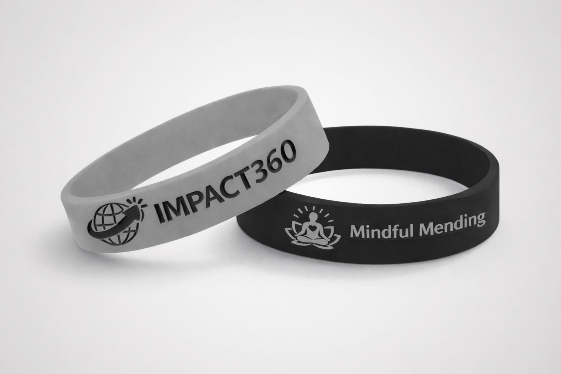 Pulseiras de silicone com relevo colorido JM Band®