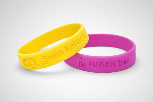 Pulseiras de silicone com relevo JM Band®