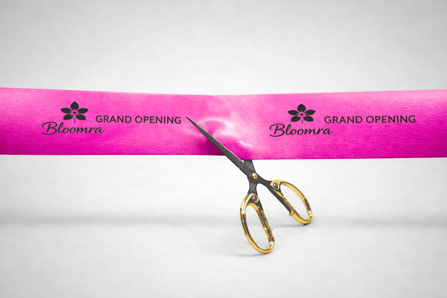 Fita rosa de posse com impressão personalizada da JM Band®.