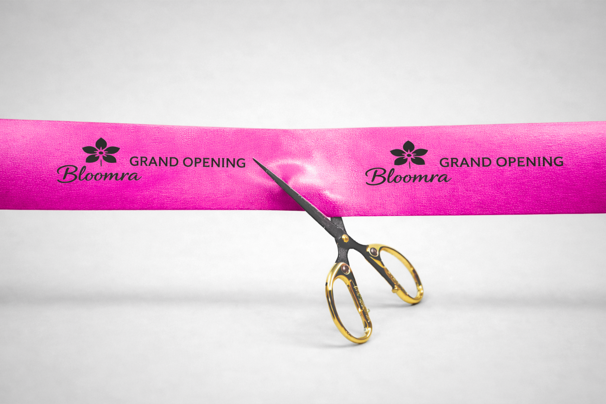 Fita rosa de posse com impressão personalizada da JM Band®.