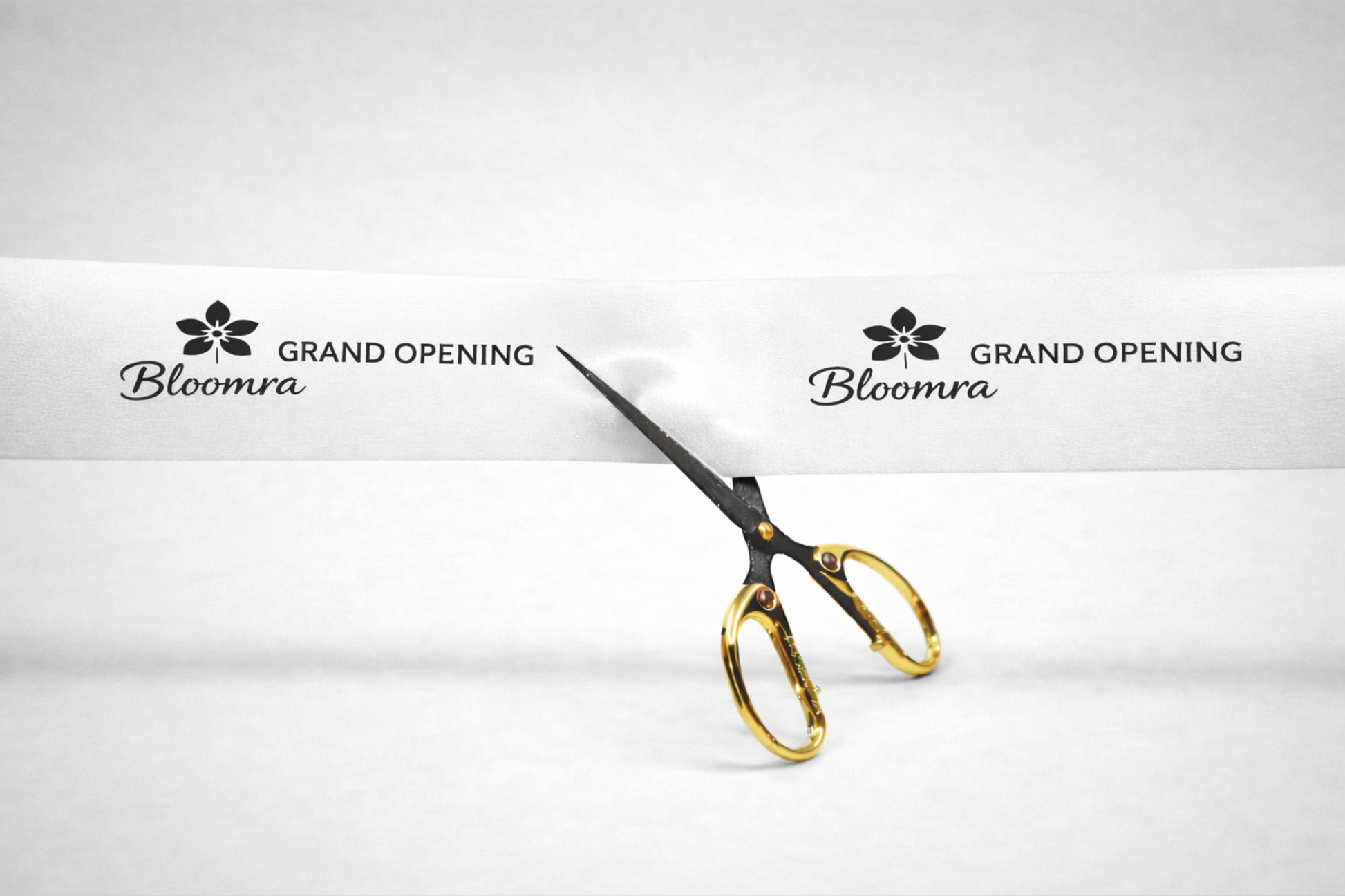 Fita branca de posse com impressão personalizada da JM Band®.