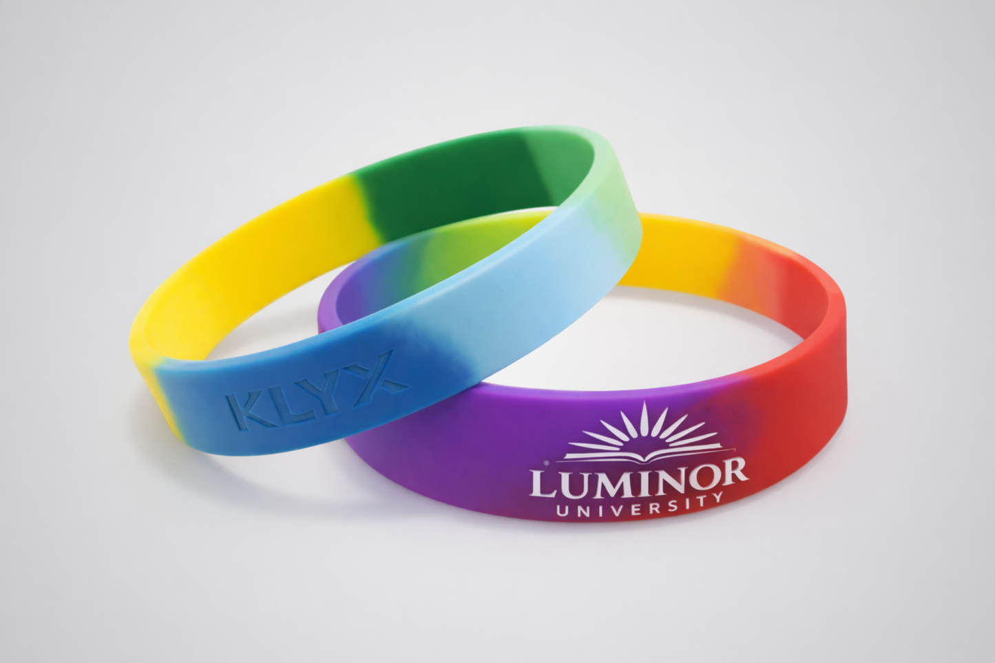 Pulseiras de silicone multicoloridas Pulseiras de silicone JM Band®