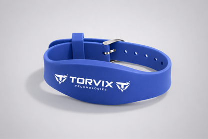 Pulseira de silicone NFC azul JM11 da JM Band®.