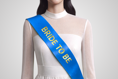 Fita de encomenda personalizada azul com opções de design à sua escolha da JM Band®.