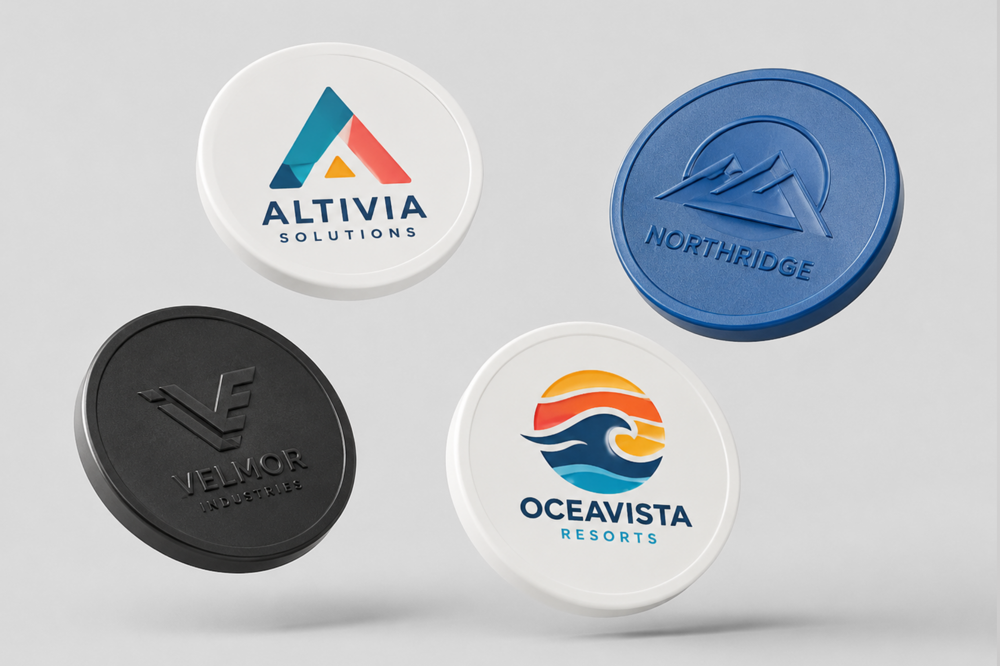 Moedas de plástico