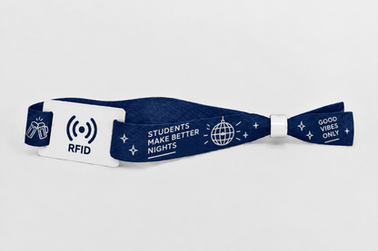 Pulseiras RFID em tecido de bambu com impressão
