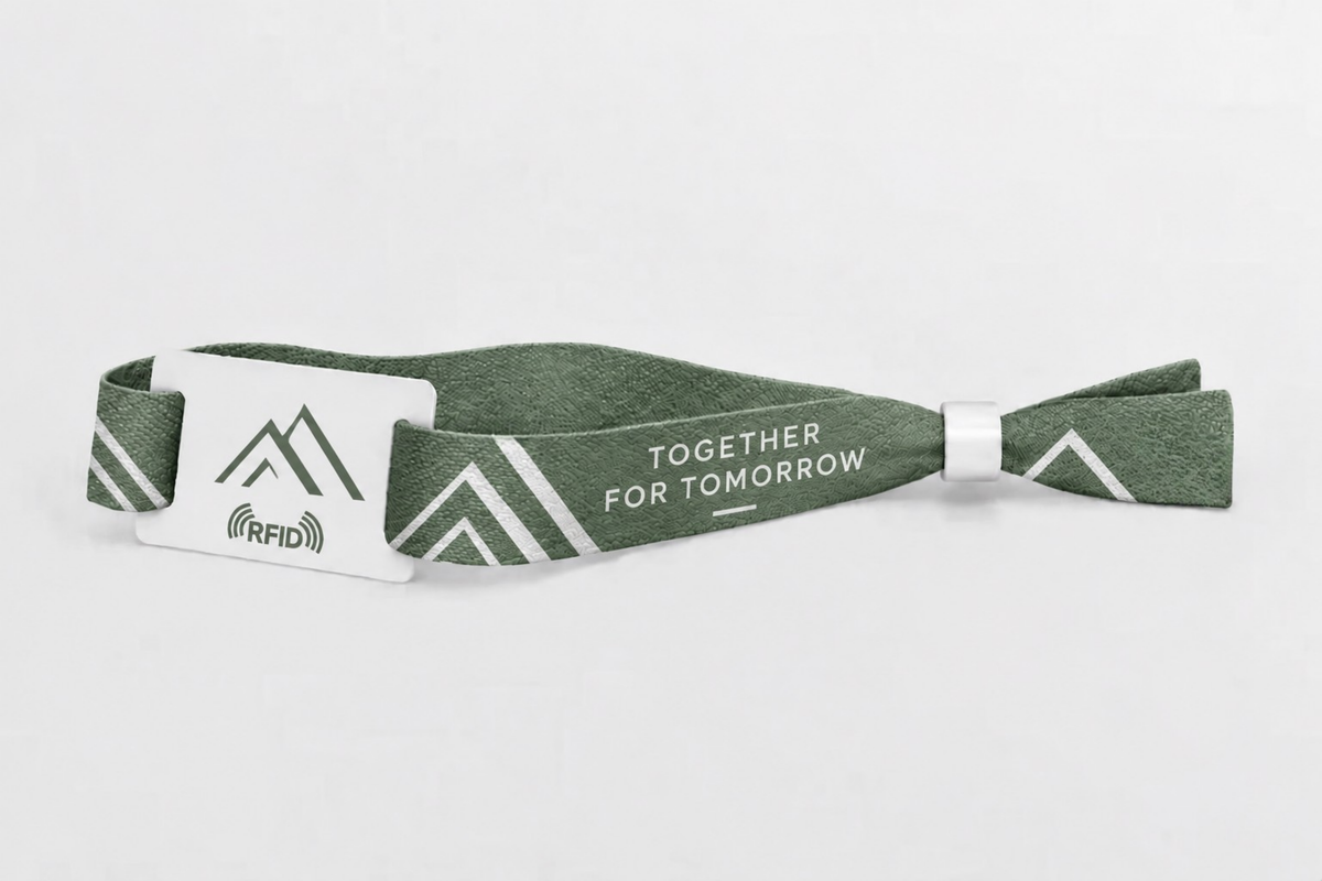 Pulseiras de algodão RFID com estampa