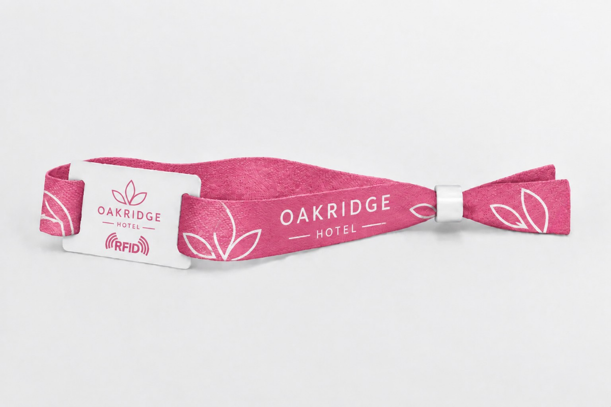 Pulseiras de algodão RFID com estampa