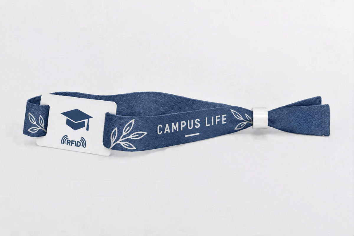Pulseiras de algodão RFID com estampa