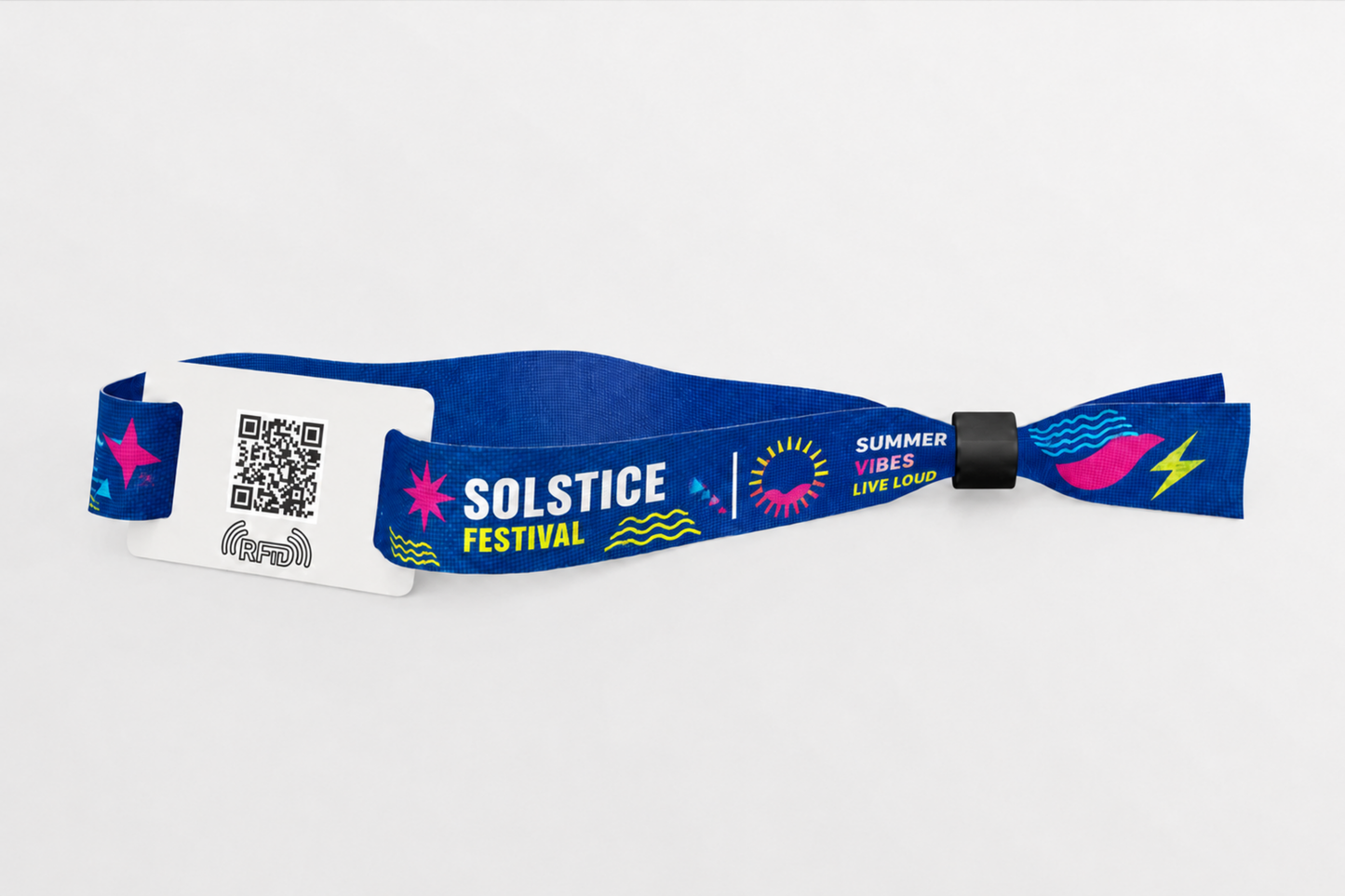 Pulseiras de tecido RFID com impressão