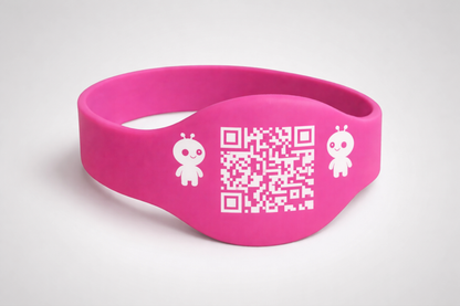 Pulseira de silicone com RFID avançado e código QR da JM Band®
