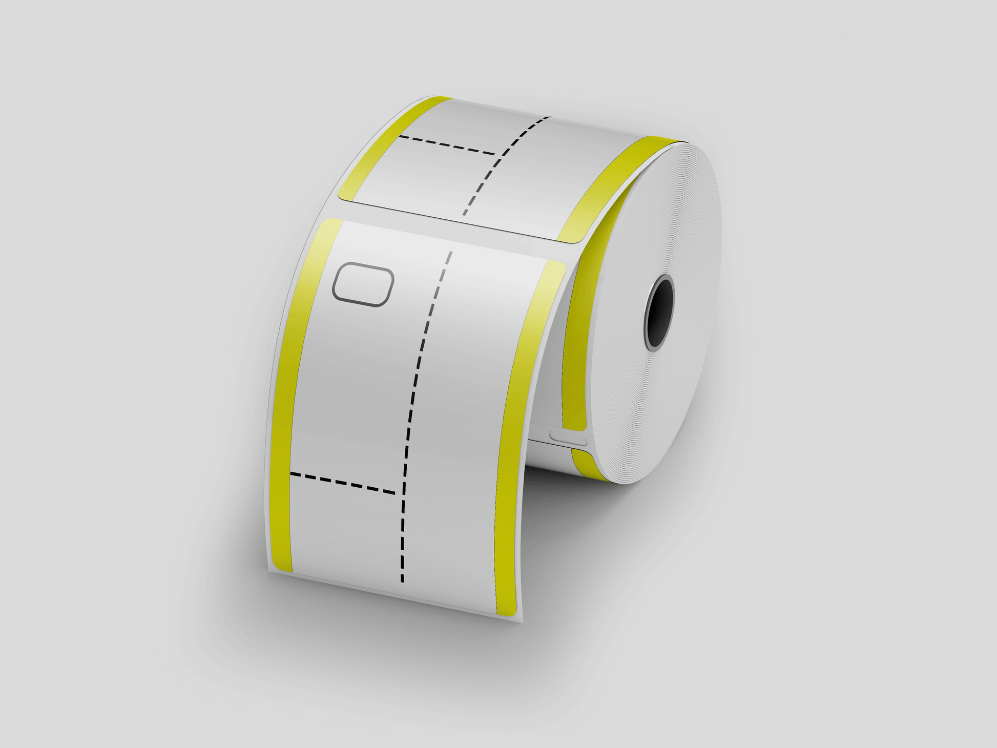 3-Part Thermal Cloakroom Tickets in Roll Tickets JM Band EU 1 Yellow 