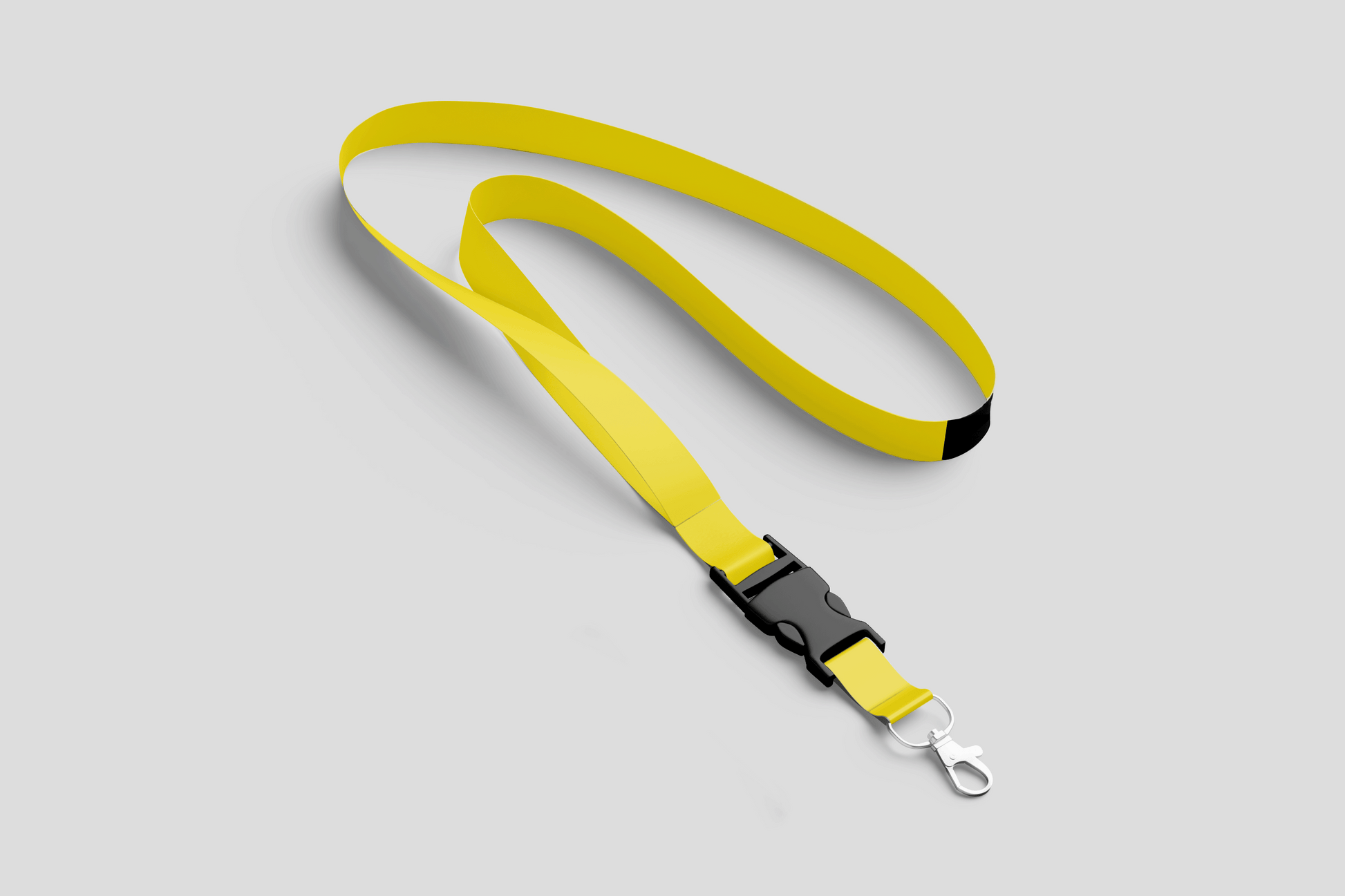 Plain Lanyards Lanyards JM Band EU 1 Yellow 