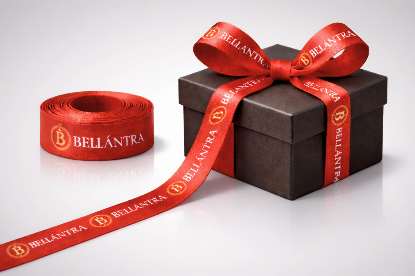 Fita para presente em tecido ECO PET com impressão colorida