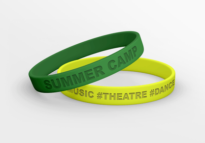 Pulseiras de silicone com relevo JM Band®